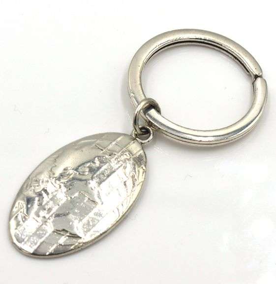 Tiffany & Co oval Globe key ring