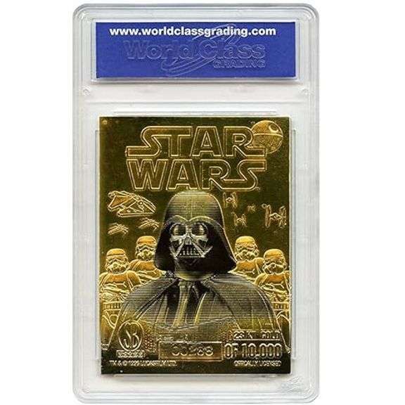 Star Wars 9-Card Lot Official 23K Gold Leaf Cards