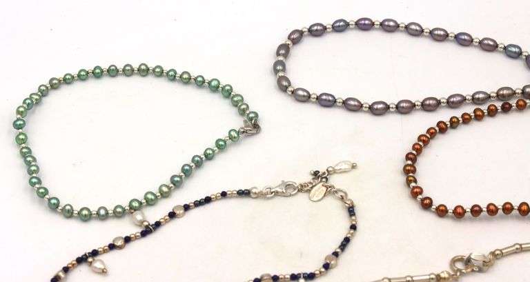 Lot of 13 Honora pearl strand bracelets