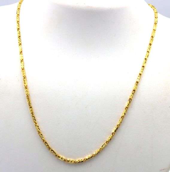 Sought After 24K YG Link Necklace