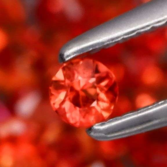 Intense! 2.84ct true Mandarin orange Sapphire set!!!