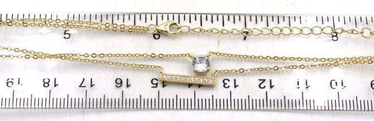 Big group of vintage 925 sterling silver necklaces