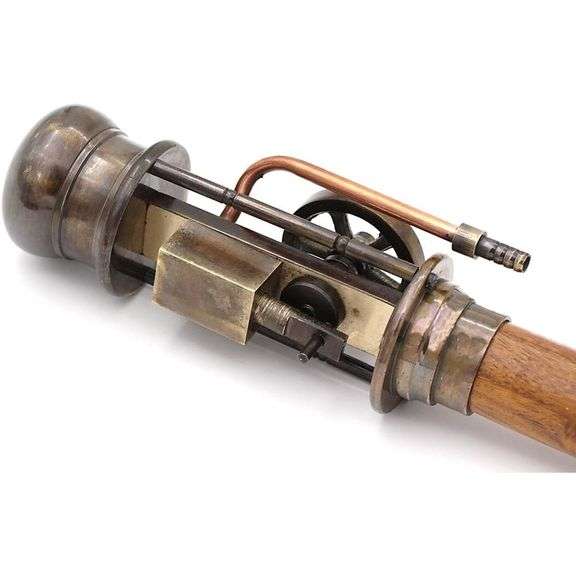 Steampunk Walking Cane with Working Steam Engine