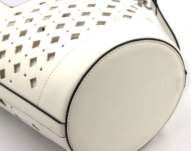 White Lattice Purse