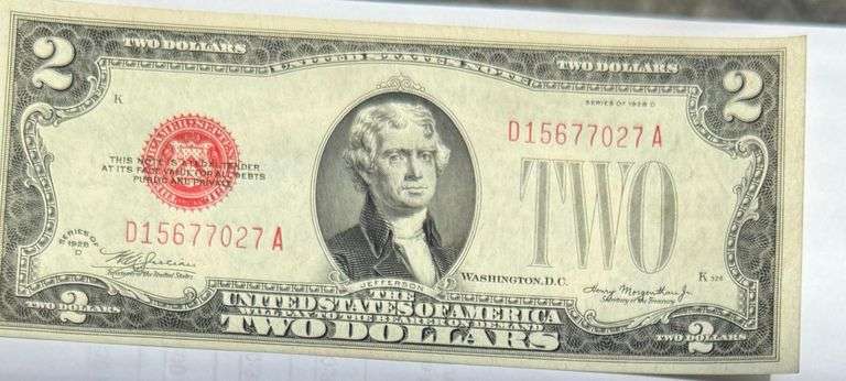 $2 CH CU 1928 G First Series US Small Size Note