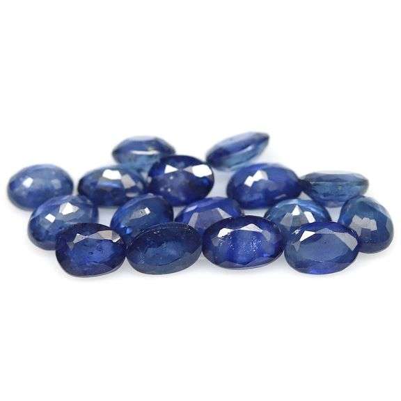 Excellent 5.66ct cobalt blue Sapphire set