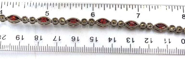 Group lot of 4 vintage 925 sterling silver bracelets