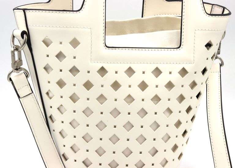 White Lattice Purse