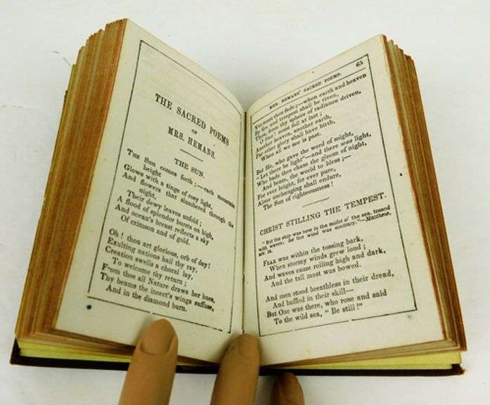 Miniature 1850's Antique Book of Melodies/Poems