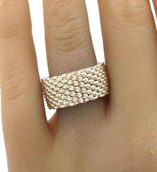 Tiffany & Co Somerset mesh ring