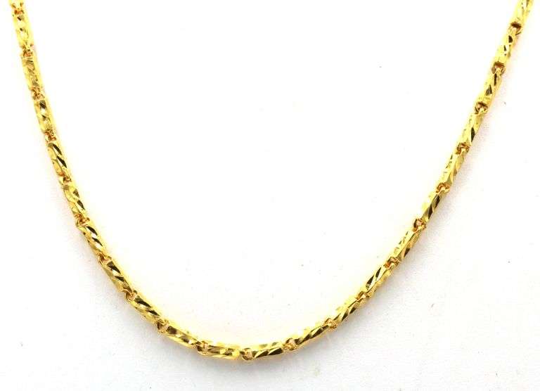 Sought After 24K YG Link Necklace