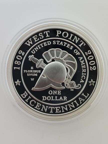 2002-W $1 West Point (U.S. Military Academy) Bicentennial PR DCAM