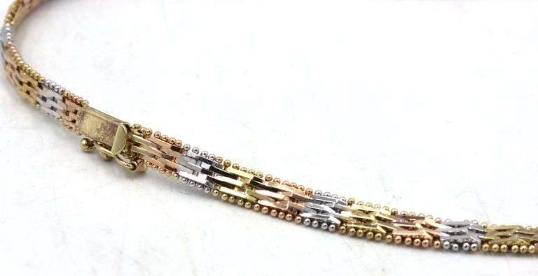 Set of 925 sterling silver necklace and bracelet
