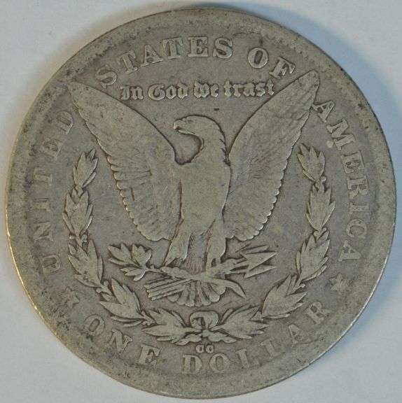 Scarce 1878-CC Morgan Silver Dollar. Nice circ