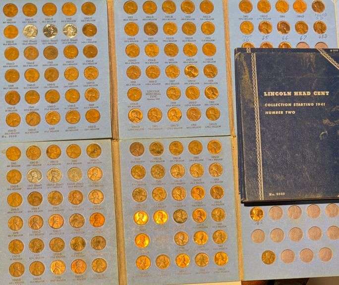 5 1941-1958 Complete Wheatie Lincoln Albums