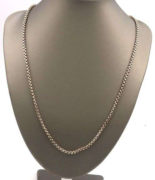 David Yurman 32" Beveled Box Chain