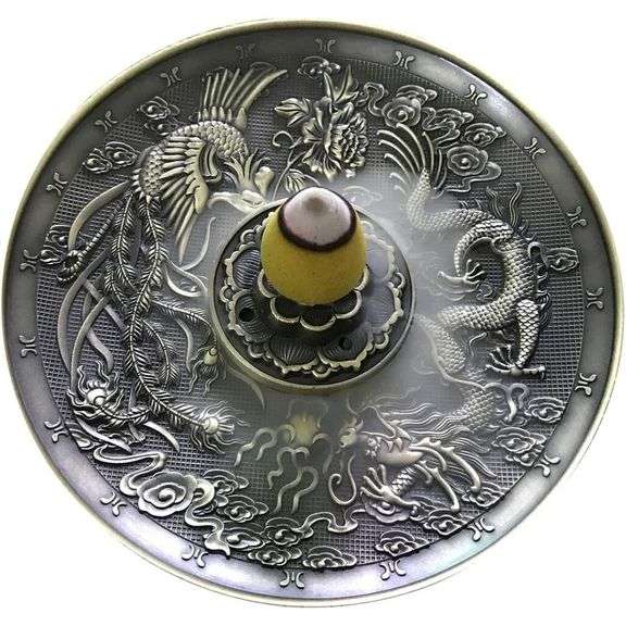 Tibetan Dragon Phoenix Incense Burner