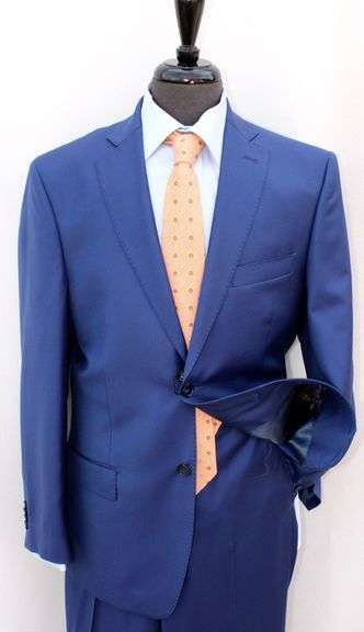 Eye Catching 2Button French Blue Color Suit By Galante