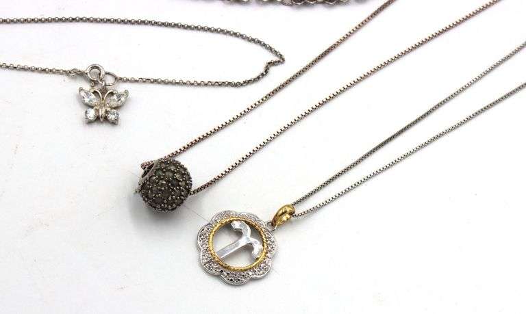 Big Group lot of vintage 925 sterling silver mixed jewelry