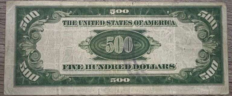 $500 Bill From 1928