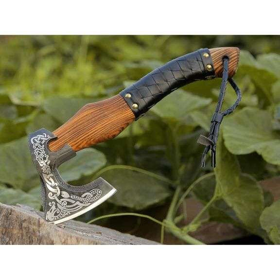 Viking Axe with Rosewood Handle