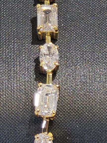Exquisite 4+ CTTW Lab Grown Diamond Bracelet in 14KT Gold