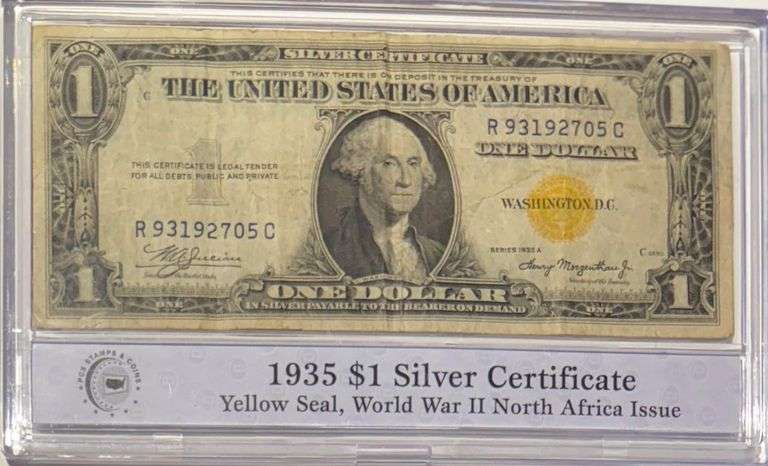 1934 A North Africa Emergency Issue $1 Silver Certificate
