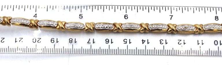 Set of 925 sterling silver cubic zirconia necklace and bracelet