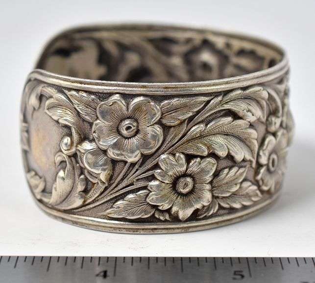 S. Kirk & Son Flowerily Cuff Bracelet in Sterling Silver