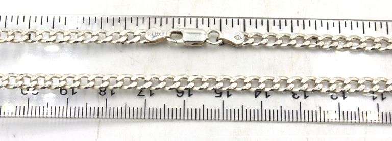 Group lot of 3 vintage 925 sterling silver chains