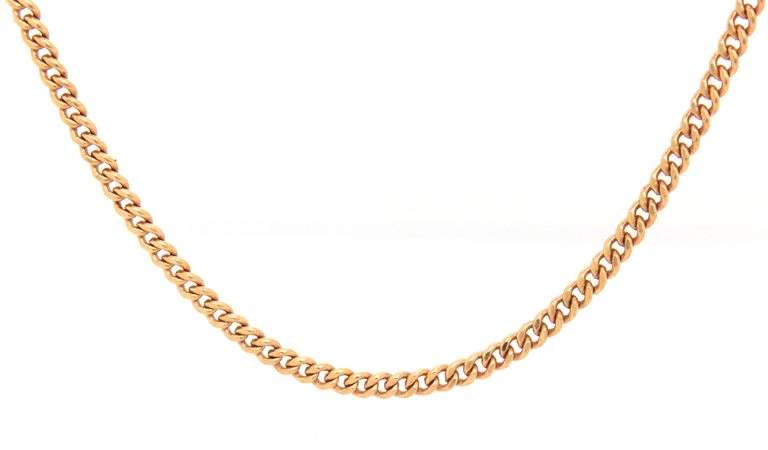Practical 14K YG Standard Link Necklace