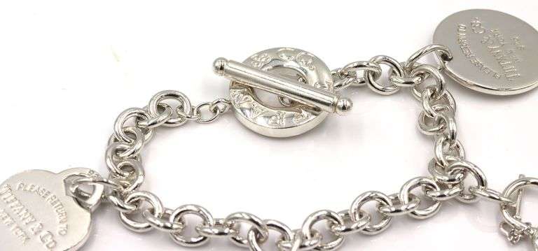 Tiffany & Co charm bracelet in 925 sterling silver