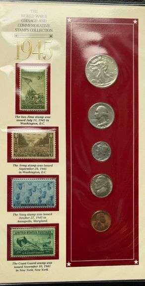 WW11 Coinage & Comm Stamps Collection