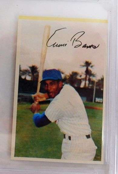 Ernie Banks 1969 Photo Stamp, Gem Mint 10