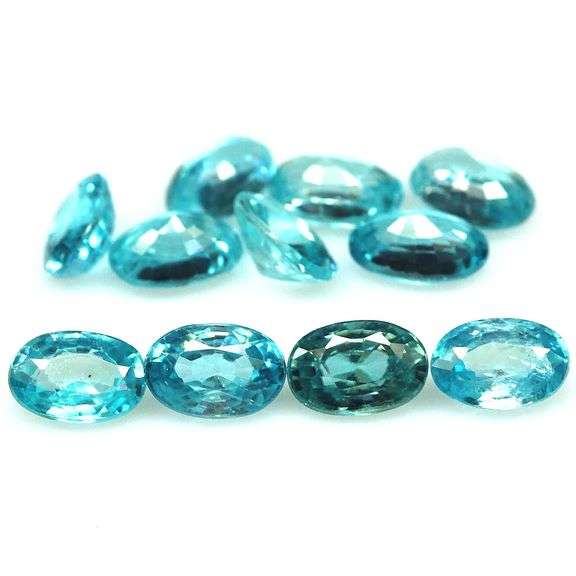 Brilliant 8.40ct Real Cambodian Swiss blue Zircon set!