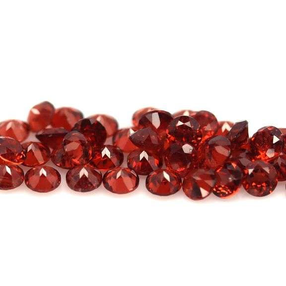 Amazing color! 5.08ct real ruby orange Garnet set!!