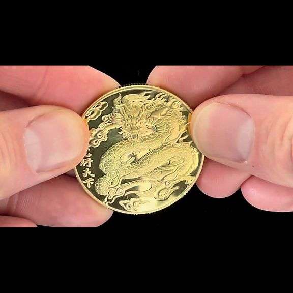 Chinese Dragon Lucky Coin Good Luck Token