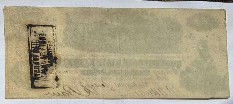 $100 July 28 1862 CSA Note.