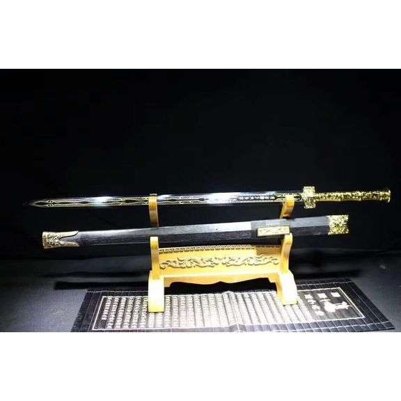 Han Jian Hand-Forged Blue Blade Sword