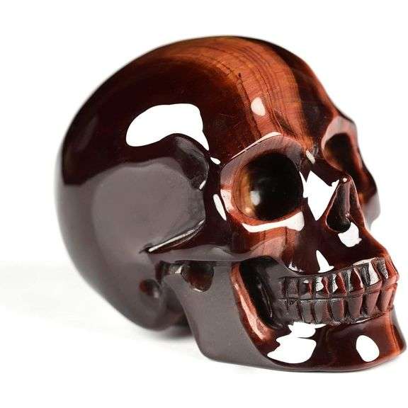 South African Red Tiger's Eye Hand-Carved Gemstone