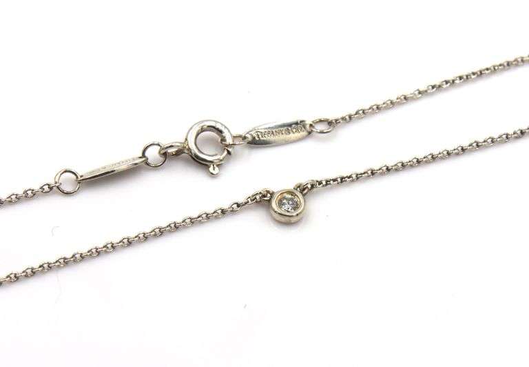 Tiffany & Co 0.05ct diamond by the yard necklace