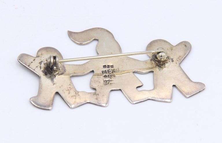 Group lot of 3 vintage 925 sterling silver jewelry