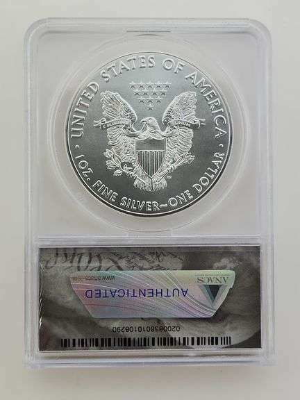 2020 (P) American Silver Eagle - Emergency Production, ANACS MS70