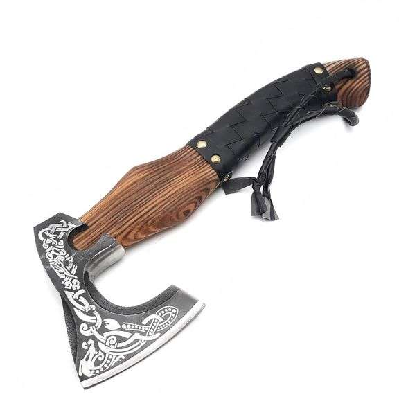 Viking Axe with Rosewood Handle
