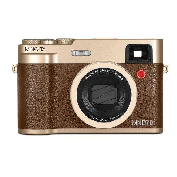 Retro Minolta Digital Camera Gold Finish