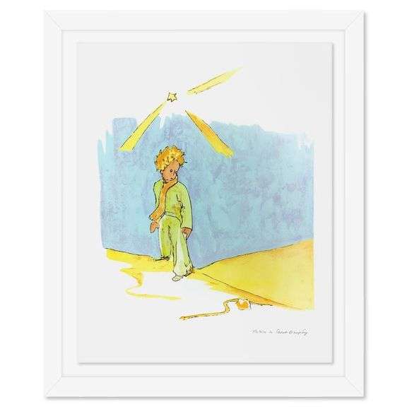 The Little Prince And The Snake at the Wall