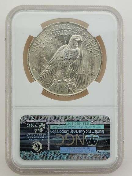 1923 Silver Peace Dollar, NGC MS64