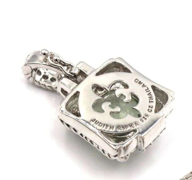 Lot of 3 Judith Ripka 925 sterling silver pendants