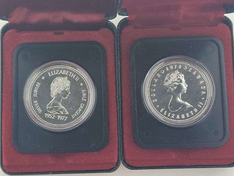 1977 Jubilee & 1978 XI Games Silver Canadian Dollars