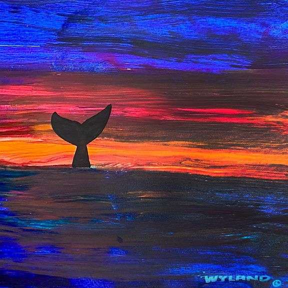 Whale Tail by Wyland Original
